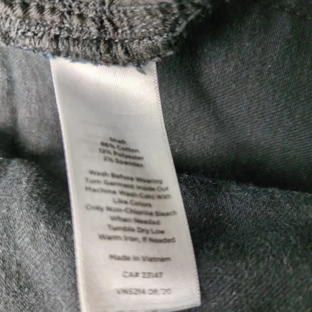 Talbots‎ Slim Ankle Jean Curvy Women's Plus 14 Black Stretch Denim 34x27